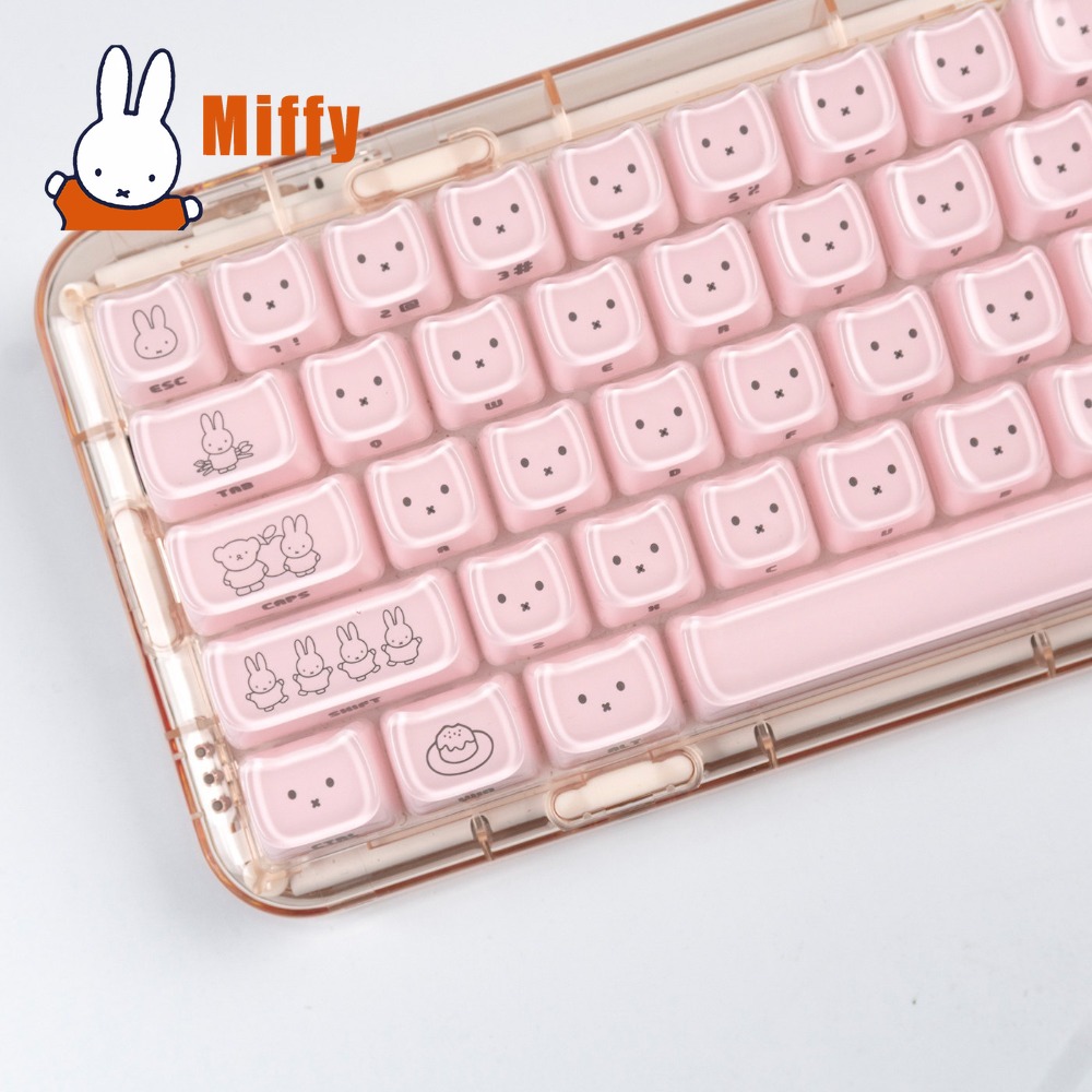 Kawaii Miffy Keycaps Cute Rabb - Gaming Keyboard Nearby ulasan dan harga