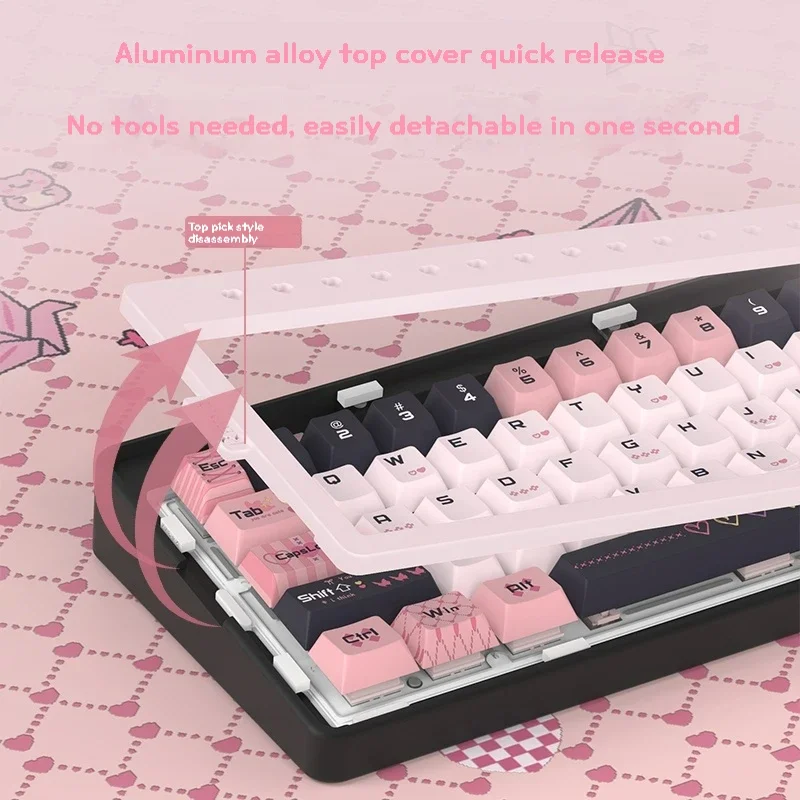 RECCAZR R66 Paper Plane66 Mech - Gaming Keyboard Hot Swappable ulasan dan harga