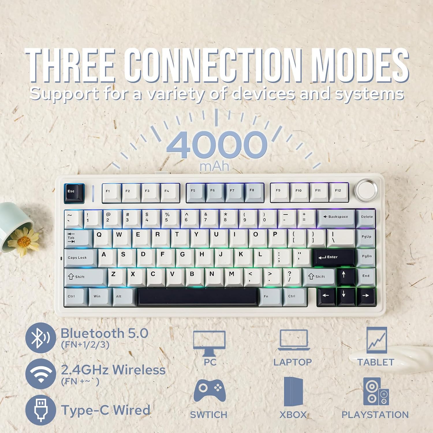 Aula F75 Mechanical Keyboard 7 - Gaming Keyboard Hot Swappable ulasan dan harga