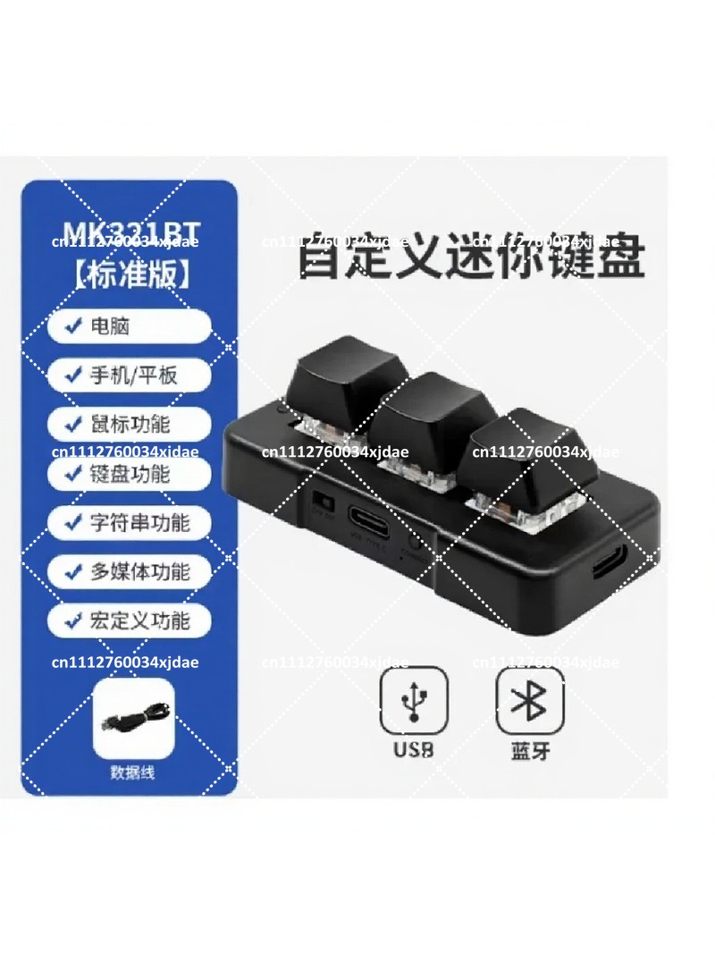 3-Key USB BT Dual-Mode Mechani - Keyboard Gaming Blue Switch ulasan dan harga